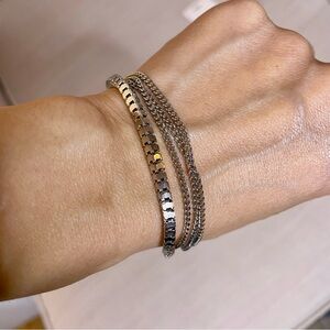 💛 New Stainless steel multiple layers chain bracelets